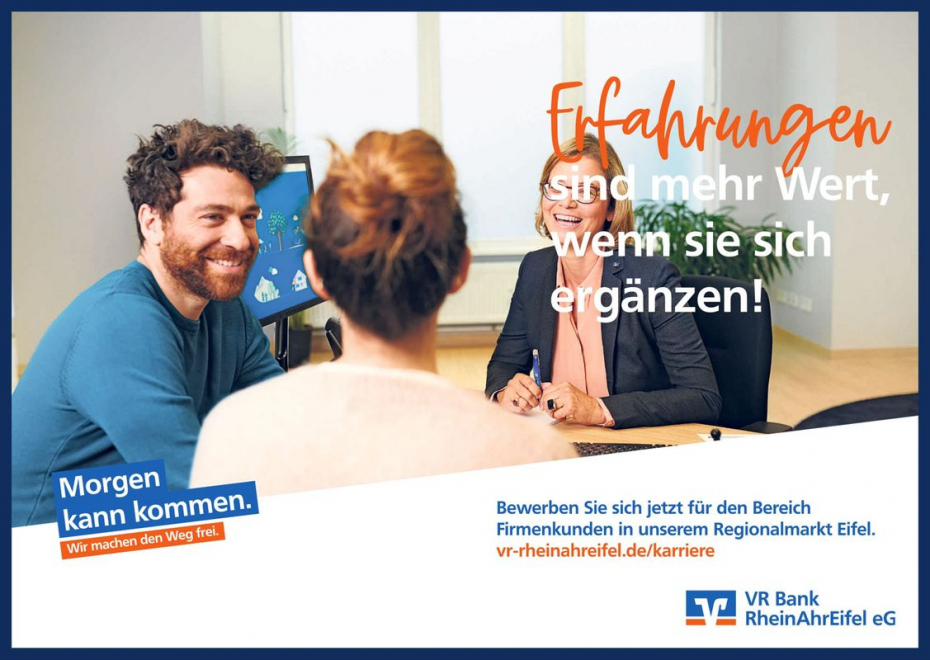 MitarbeiterIn (m/w/d) Im Bereich Firmenkunden | VR Bank RheinAhrEifel ...